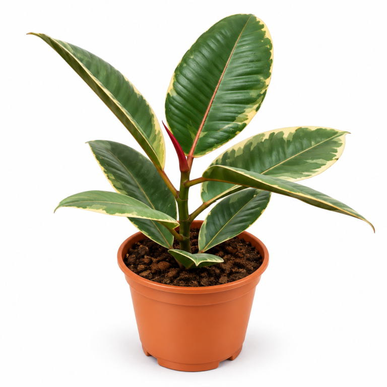 Variegated Rubber Plant