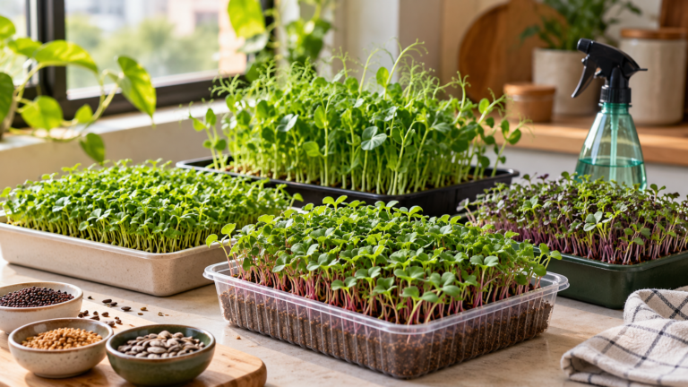 Growing Microgreens at Home: Fresh Greens in Ten Days